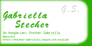 gabriella stecher business card